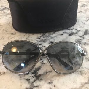 Tom Ford silver and gray sunglasses